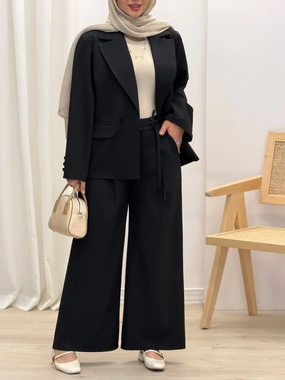 3726-کت و شلوار مزونی الیزا